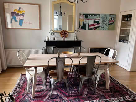 Photo of free Scandi Dining Table + 6 Cafe Chairs (South Hackney/Victoria E9) #2