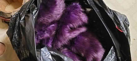 Photo of free Dark purple fur fabric (Ridgewood, 11385 near FPR) #2