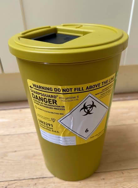 Photo of free Sharpsguard clinical waste bin (Stamford Lincs) #1