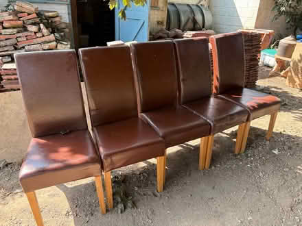 Photo of free 5 dining chairs (Newtown, Witchampton) #1