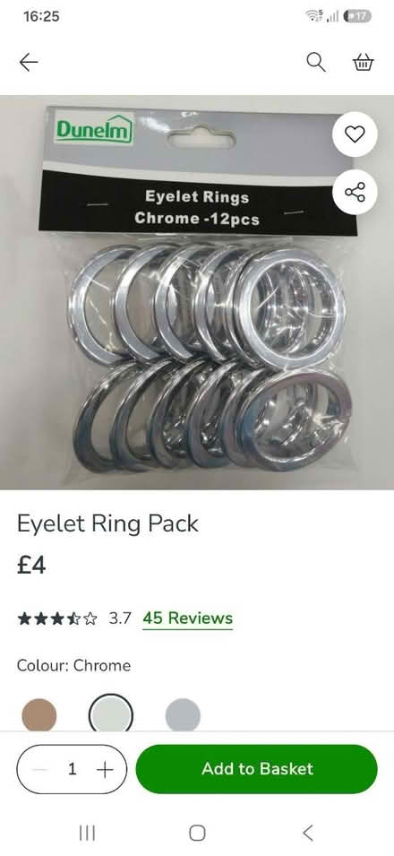 Photo of Eyelet rings (Handsworth S13) #1