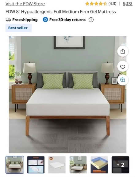 Photo of free Queen Gel Mattress (South Oakland) #2