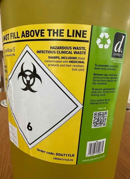 Photo of free Sharpsguard clinical waste bin (Stamford Lincs) #4