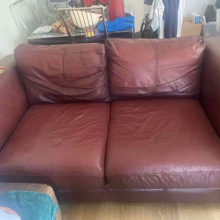 Photo of free 2 x leather sofas (West Molesey) #1