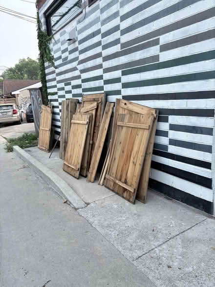Photo of free Wood from dismantled recycling bin (Dundas Dovercourt area) #1