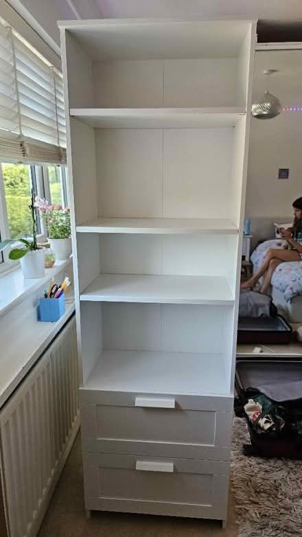 Photo of free Ikea Brimnes Bookcase 60x190 cm white 2-drawer 3-shelf (Townsend AL3) #1