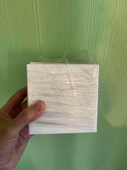 Photo of free 9 square white ceramic tiles (Bassingbourn SG8) #1