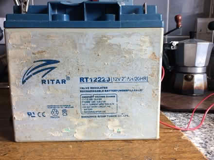 Photo of Rechargeable 12 volt battery (Heeley S2) #1