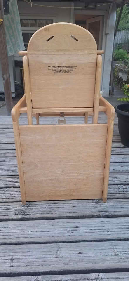 Photo of free Wooden high chair (Llandrindod wells LD1) #1