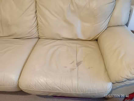 Photo of free 2 seat grayish or creamy sofa (Wollaton Crescent NG9) #1