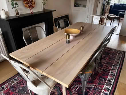 Photo of free Scandi Dining Table + 6 Cafe Chairs (South Hackney/Victoria E9) #1