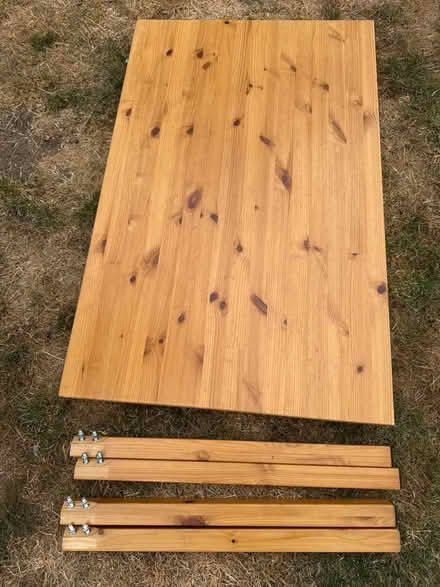 Photo of free Table and four chairs and seat pads (Frecheville S12) #1