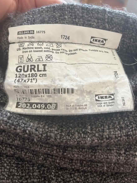 Photo of free 2x IKEA Gurli throws (Tooting SW19) #2