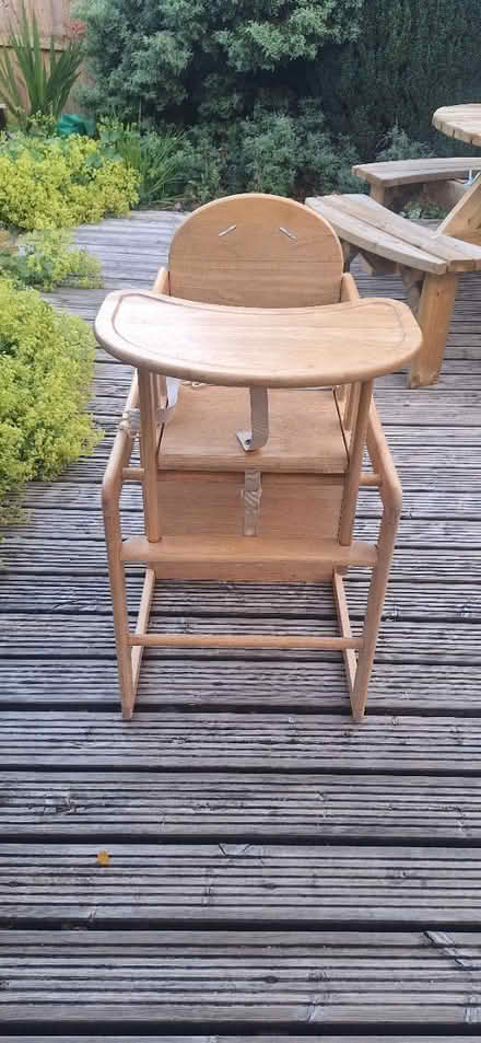 Photo of free Wooden high chair (Llandrindod wells LD1) #2