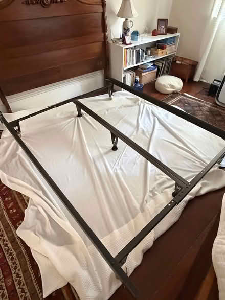 Photo of free Metal bed frame adjustable (Philly Queen village area) #2