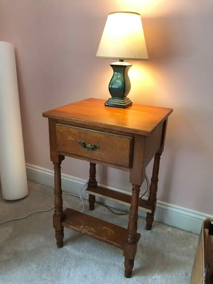 Photo of free Solid Wood Table with drawer (Germantown) #1