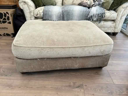 Photo of free Large footstool/dog bed (Chesterfield S40) #3