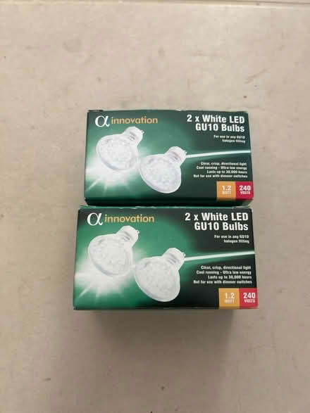 Photo of free 4 unused led GU10 white bulbs (Digswell AL6) #1