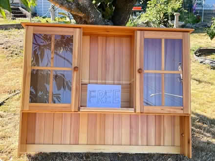 Photo of free Top cabinet for pine buffet (160 Street at 9 Ave) #1