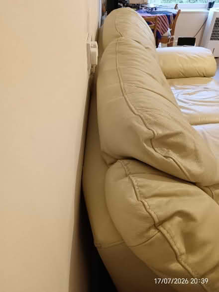 Photo of free 2 seat grayish or creamy sofa (Wollaton Crescent NG9) #2