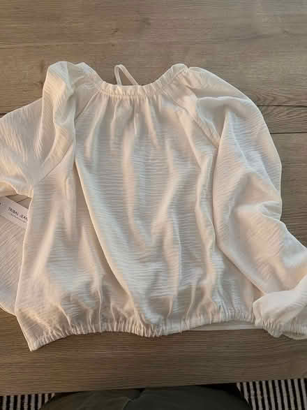 Photo of free New cream blouse, size M (Bloor & Islington) #3