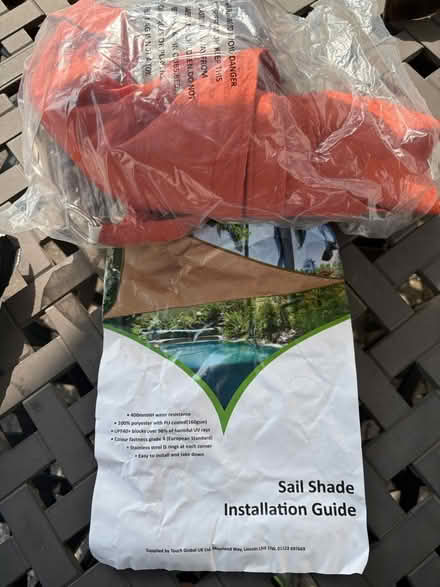 Photo of free 2mx2mx2m garden sail (Saintbridge GL4) #1