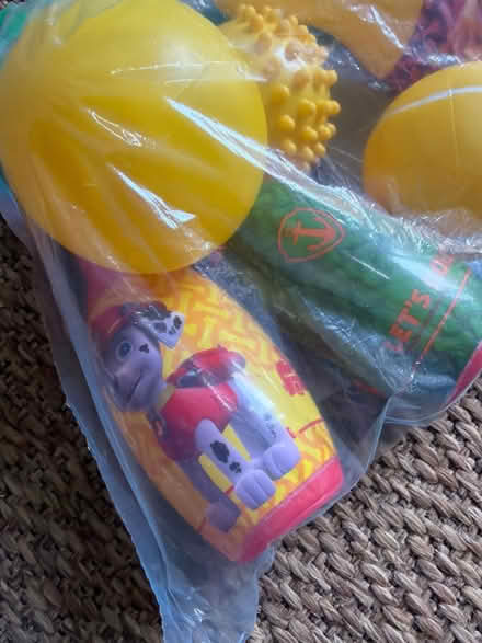 Photo of free Bag of Paw Patrol plastic skittles (Tewkesbury GL20 7RT) #2