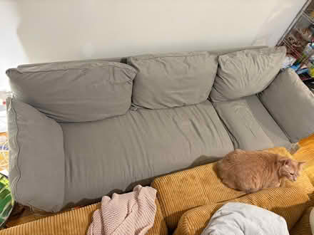 Photo of free Grey West Elm Couch (Bed Stuy) #3
