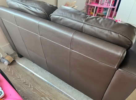 Photo of free Brown 2 seater sofa (Burscough L40) #2