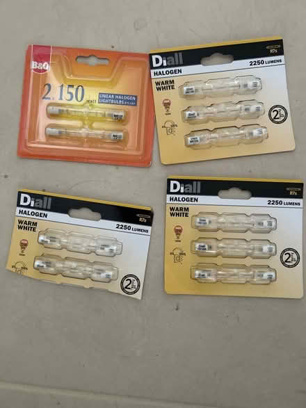Photo of free Unused 78mm linear halogen bulbs (Digswell AL6) #1