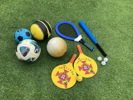 Photo of free Footballs, bats etc (Ashington NE63) #1