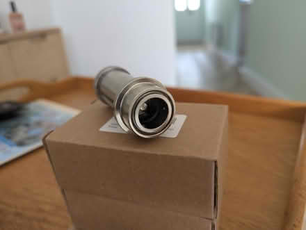 Photo of free Stainless steel ball lock quick disconnect with flow control (Smalley DE7) #2