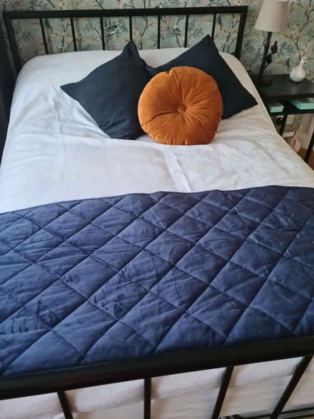 Photo of free Argos double bed frame, 4x6 black enamel finish (Hadleigh SS7) #1