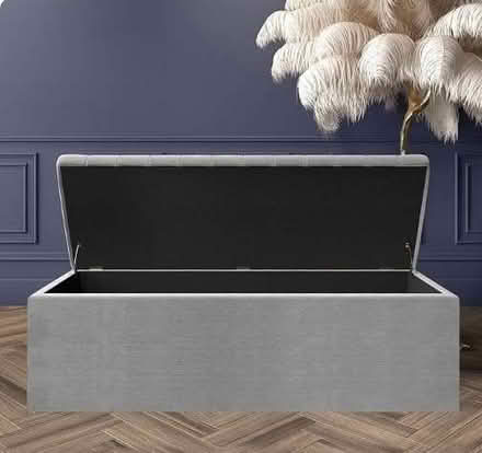 Photo of free Velvet Ottoman, storage box (Earls Court SW10) #3