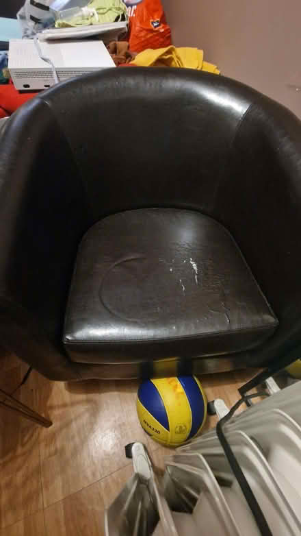 Photo of free 2 Brown tube chairs. (East Acton W3) #1