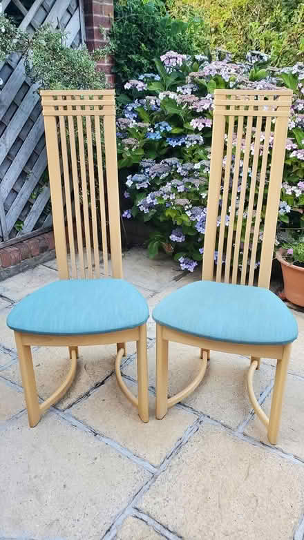 Photo of free Two high back dining room chairs (Kenilworth CV8) #1