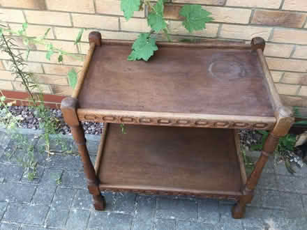 Photo of free wooden two tier sideboard (Calverton MK11) #1