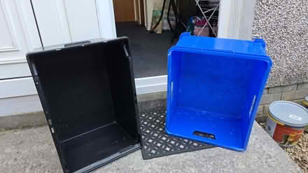 Photo of free 2 large plastic storage boxes (Inchinnan PA8) #2