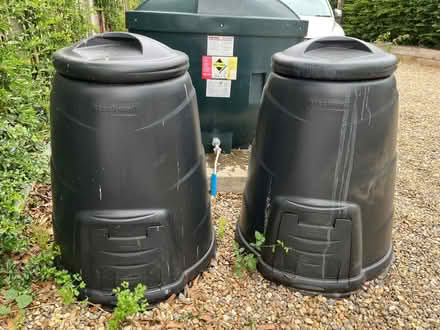 Photo of free 2x compost bins with bases (Bramfield IP19) #1