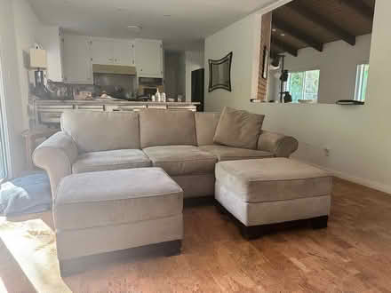 Photo of free Queen sofa bed with two Ottomans (North Glendale) #2