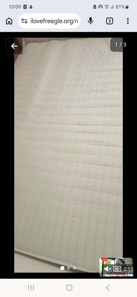 Photo of free double divan bed base and mattress (Bramhall SK7) #1