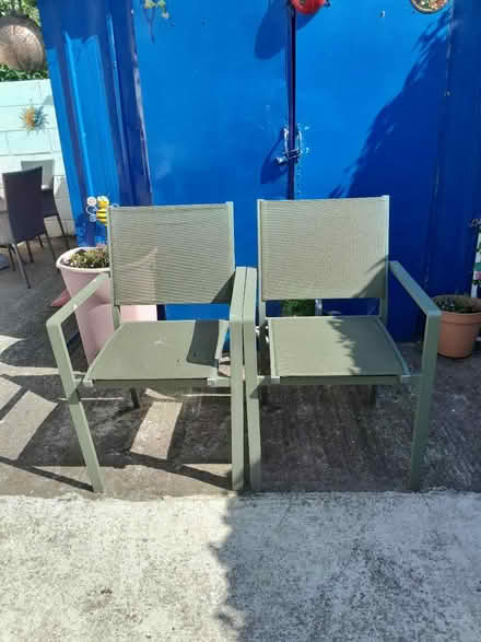 Photo of free 2 garden chairs (East Wall Dublin3) #1