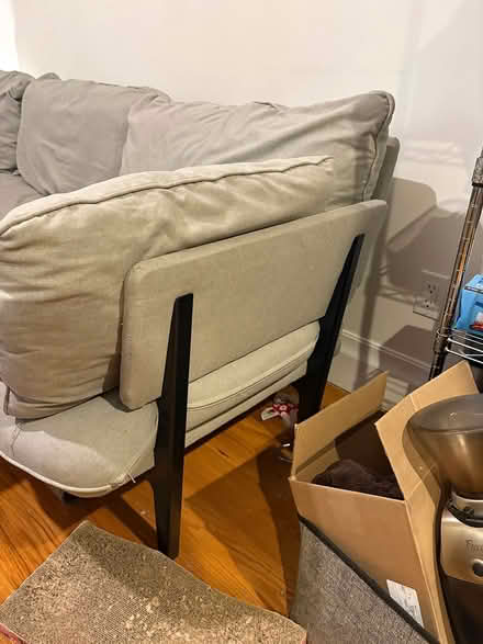 Photo of free Grey West Elm Couch (Bed Stuy) #2