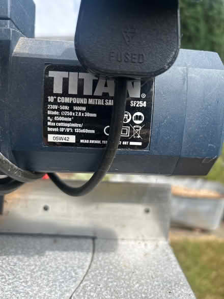 Photo of free Titan compound mitre table saw (Petts Wood BR5) #3