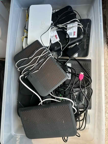 Photo of free Assorted Sky Boxes Routers Cables and Boosters (Newton Mearns G77) #1