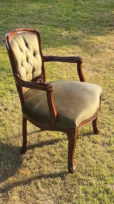 Photo of free Lovely dark wood occasional chair (Llandderfel LL23) #2