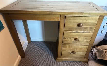 Photo of free Mexican Pine desk / dressing table (Clipstone, Mansfield) #1