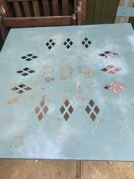 Photo of free Old metal garden table and chairs (Cranbourne Gardens MK41) #2