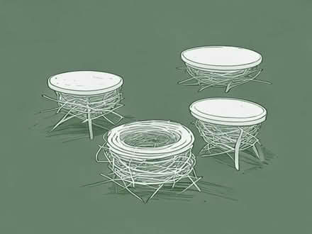 Photo of Nest of tables, light wood or similar (Mile Cross NR3) #1
