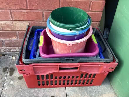 Photo of free Assorted boxes and buckets (Upton CH49) #1